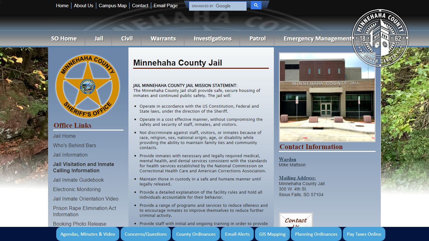 Minnehaha County, South Dakota Official Website - Sheriff's Office